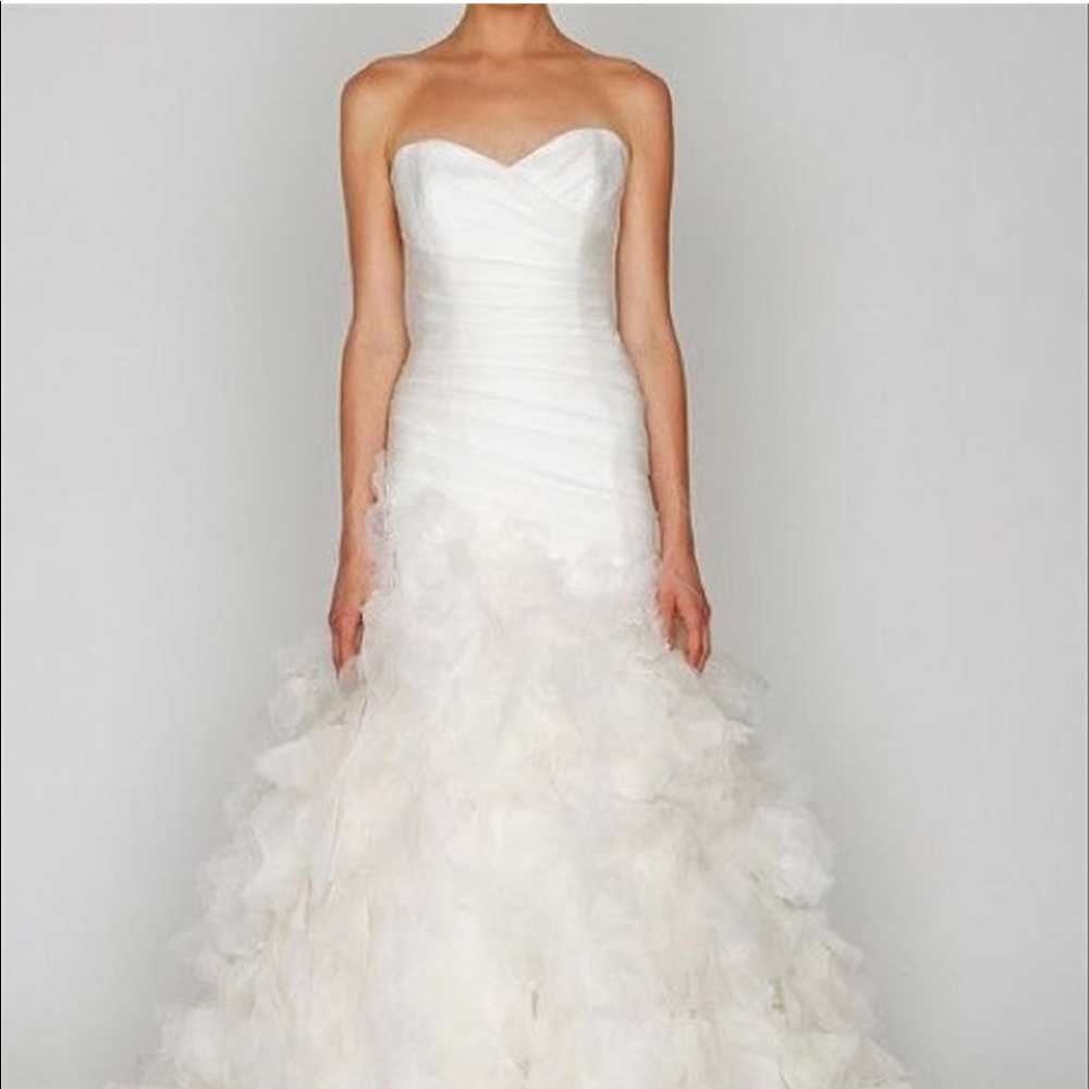 Monique Lhuillier Bliss Line wedding dress & belt